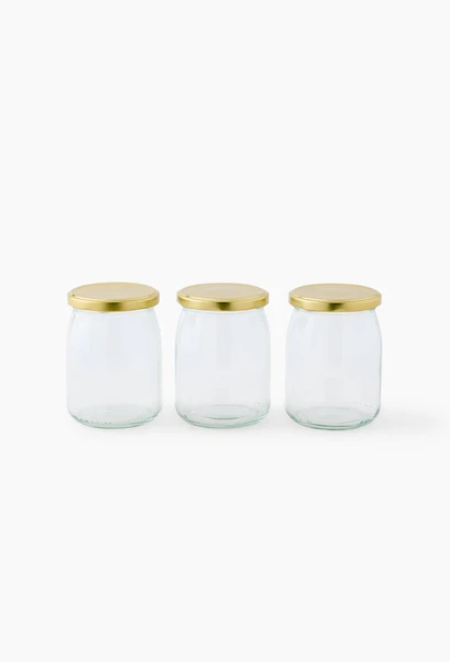 3 pots à confiture, 50cl