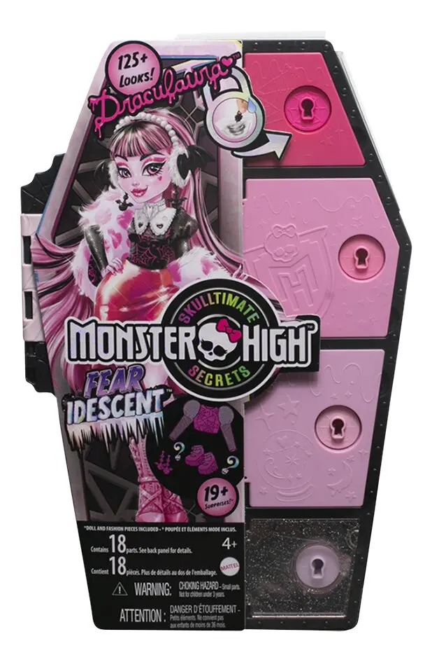 Monster High poupée mannequin Skulltimate Secrets Fear Idescent - Draculaura