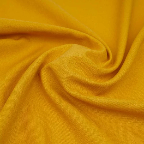 Tissu lin et viscose jaune tournesol | Pour couture de vêtements écologiques