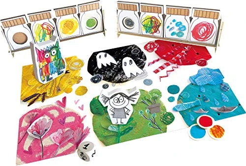 Asmodee - Le Monstre des Couleurs - Jeu de Société Educatif pour Enfants dès 3 Ans - pour Apprendre Les Emotions - Inspiré du Livre 2 à 5 Joueurs - 20 Min - en français - SpaceCow