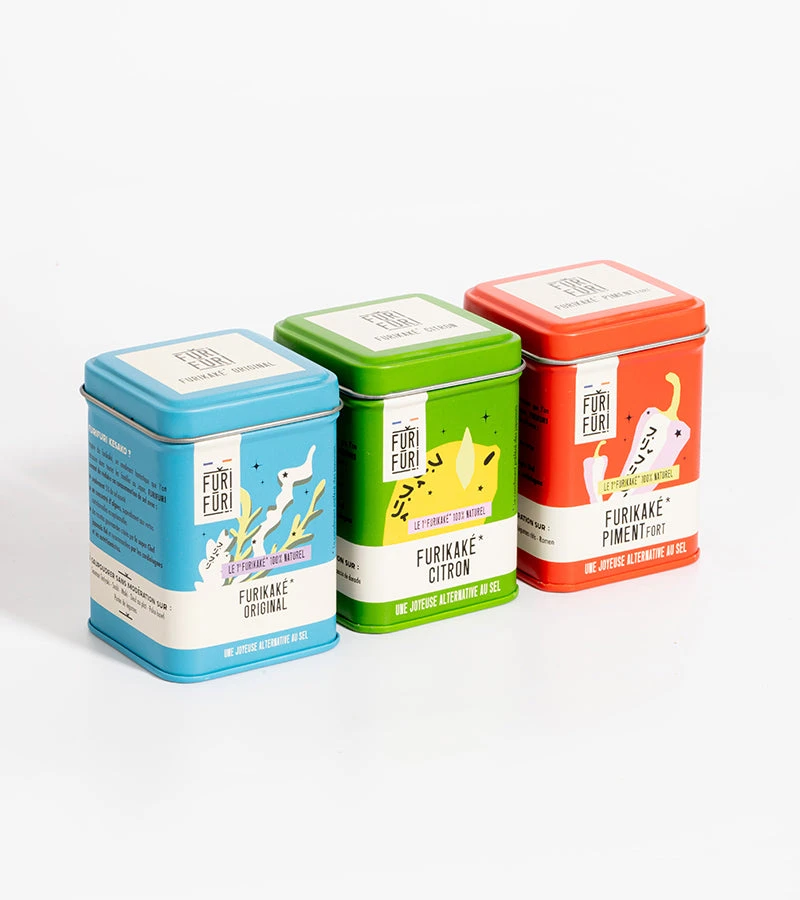 Coffret Trio Furikake, l'alternative au sel