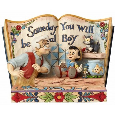 STORYBOOK PINOCCHIO DISNEY TRADITIONS JIM SHORE