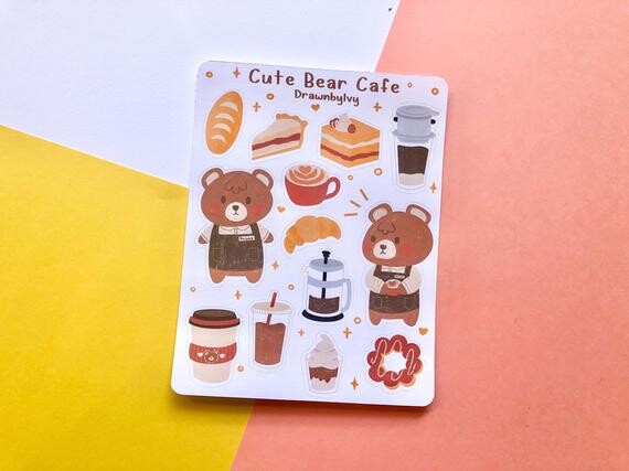 Coffee Bar Mini Journaling Kit – Bear Necessities Sticker Co.