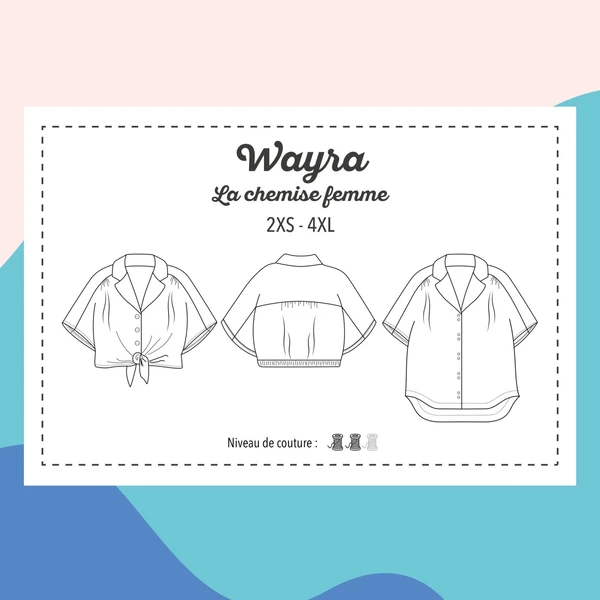 Patron chemise Marmaï - Wayra