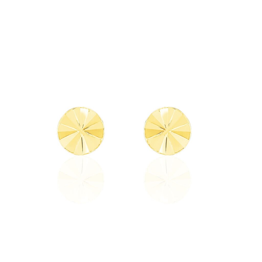 Boucles D'oreilles Puces Berangere Cercle Or Jaune