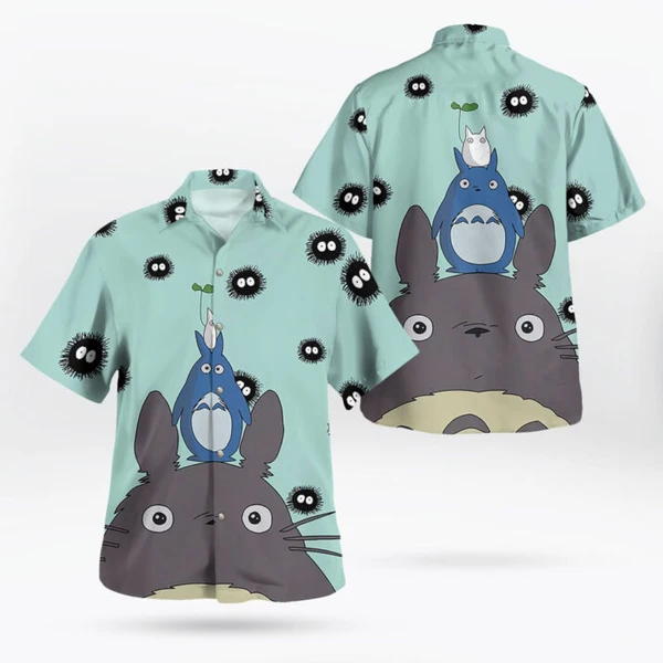 Totoro Soot Sprites Hawaiian Shirt