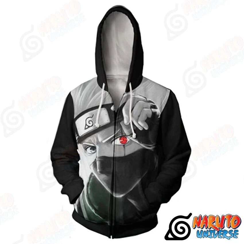Naruto Jacket (Zipper Hoodie) Kakashi Sharingan