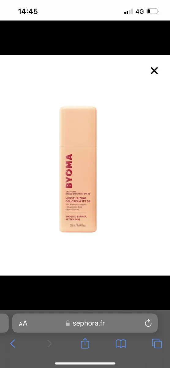 SPF 30 Gel Moisturiser - Gel Hydratant Visage SPF30