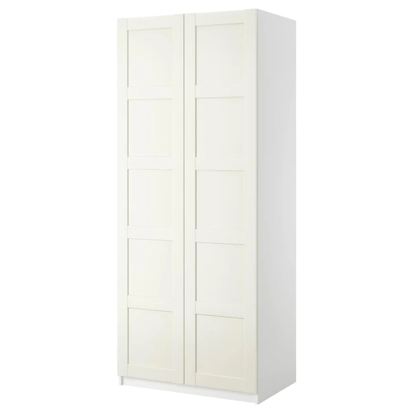 PAX / BERGSBO Combinaison armoire - blanc/blanc 100x60x236 cm