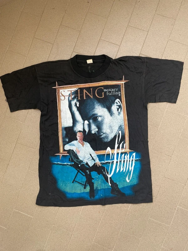 Vintage STING T-shirt 1996 TOUR merch black
