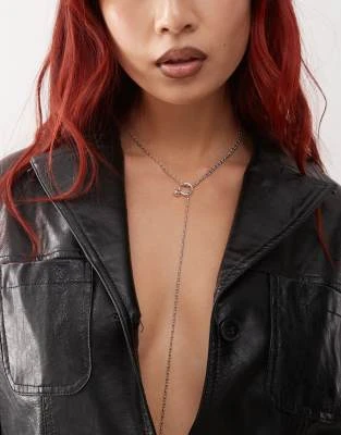 Weekday - Collier effet superposé à détail clou - Argenté