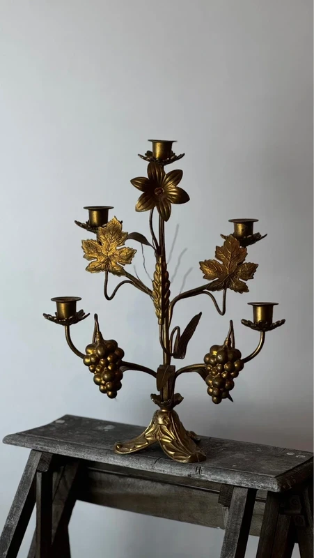 Chandelier d’autel église bronze