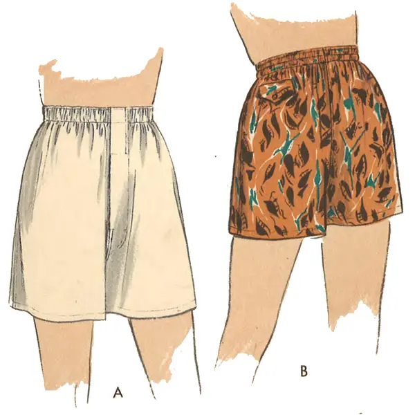 Modèle des années 1950, boxers et maillots de bain pour hommes - Taille 32 » (81,3 cm)