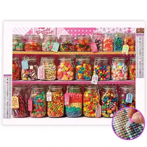 Broderie Diamant Bonbon