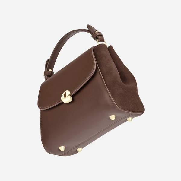 Sac Aura précieuse suede chocolat