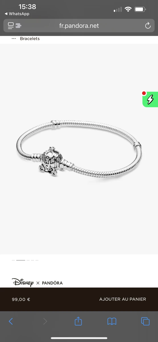 Bracelet pandora cendrillon