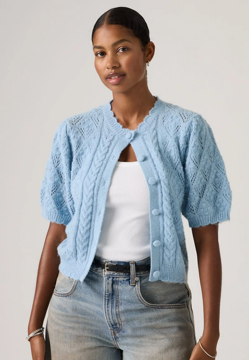 Levi's® PAULINE - Gilet - glacier lake novelty stitch/bleu - ZALANDO.FR