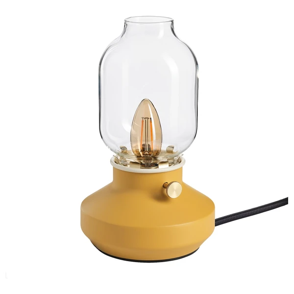 TÄRNABY Lampe de table - intensité lumineuse réglable jaune foncé 25 cm