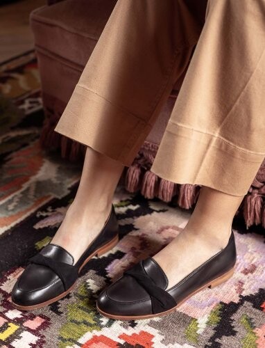 Mocassins Bandeau Noir