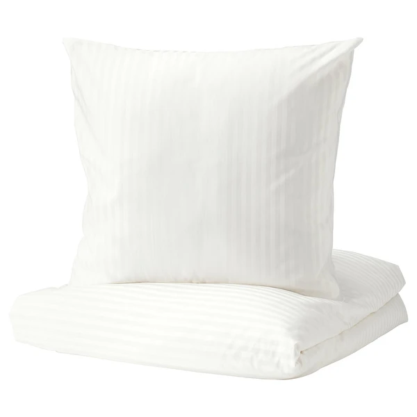 NATTJASMIN Housse de couette et 2 taies - blanc 240x220/65x65 cm