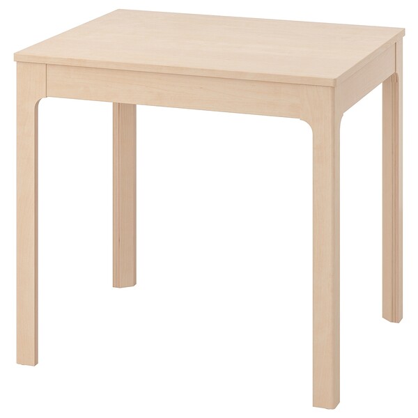 EKEDALEN Table extensible - bouleau 80/120x70 cm