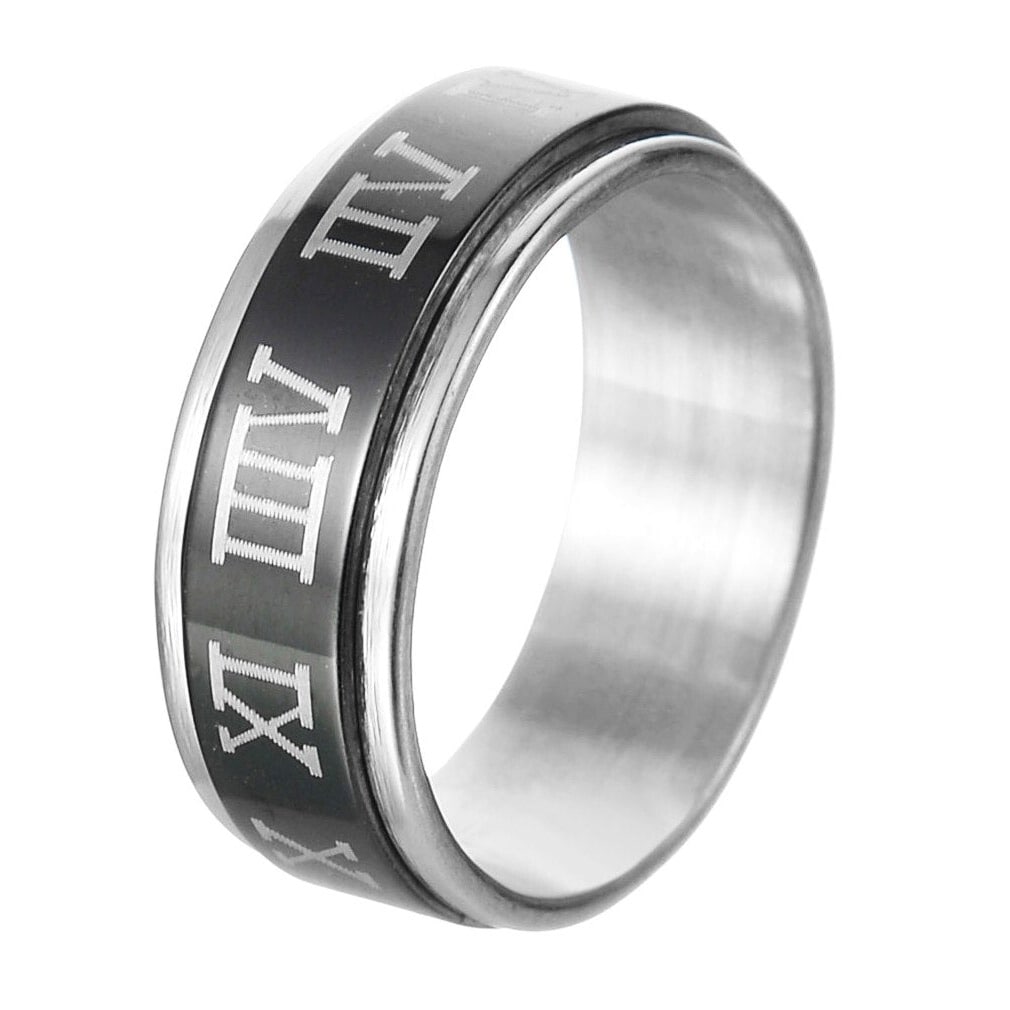 Bague anti-stress anneau tournant Chiffre Romain Votre wishlist