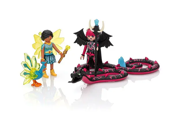 Crystal Fairy et Bat Fairy avec animaux