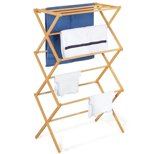 IDMarket - Séchoir à Linge accordéon Bambou Rita