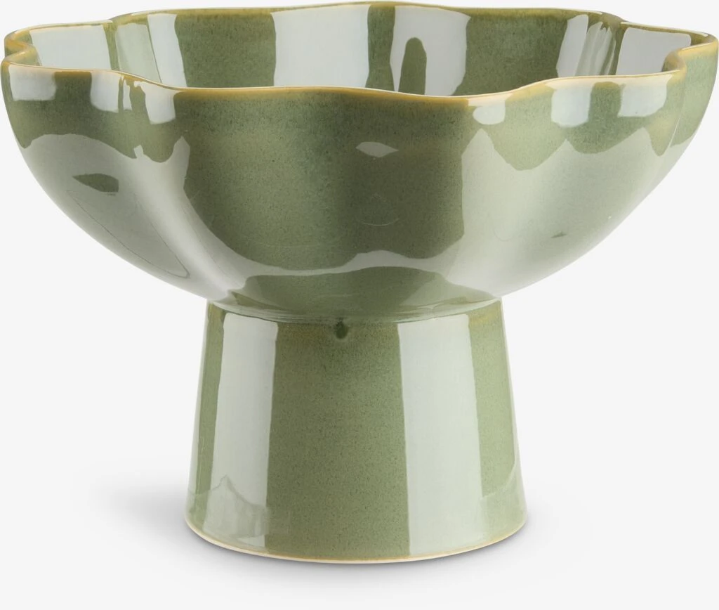 Bol décoratif BJORK Ø23xH15cm vert pomme