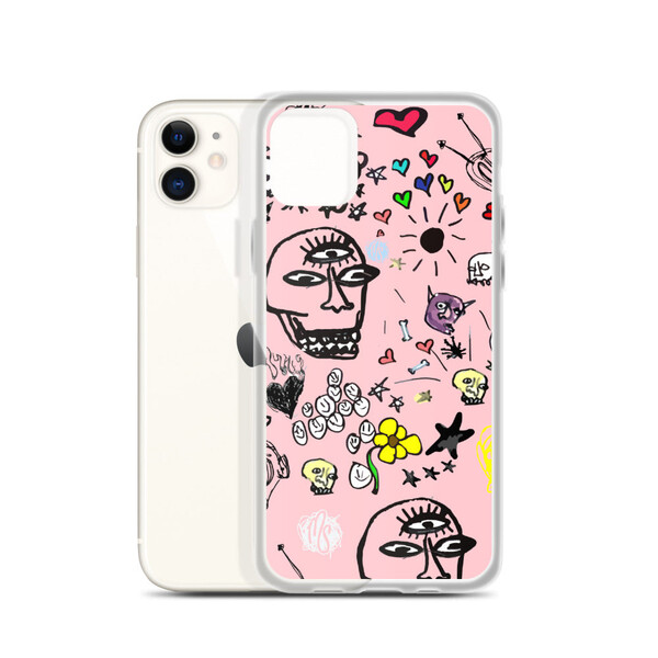 Art All Over Pink iPhone Case