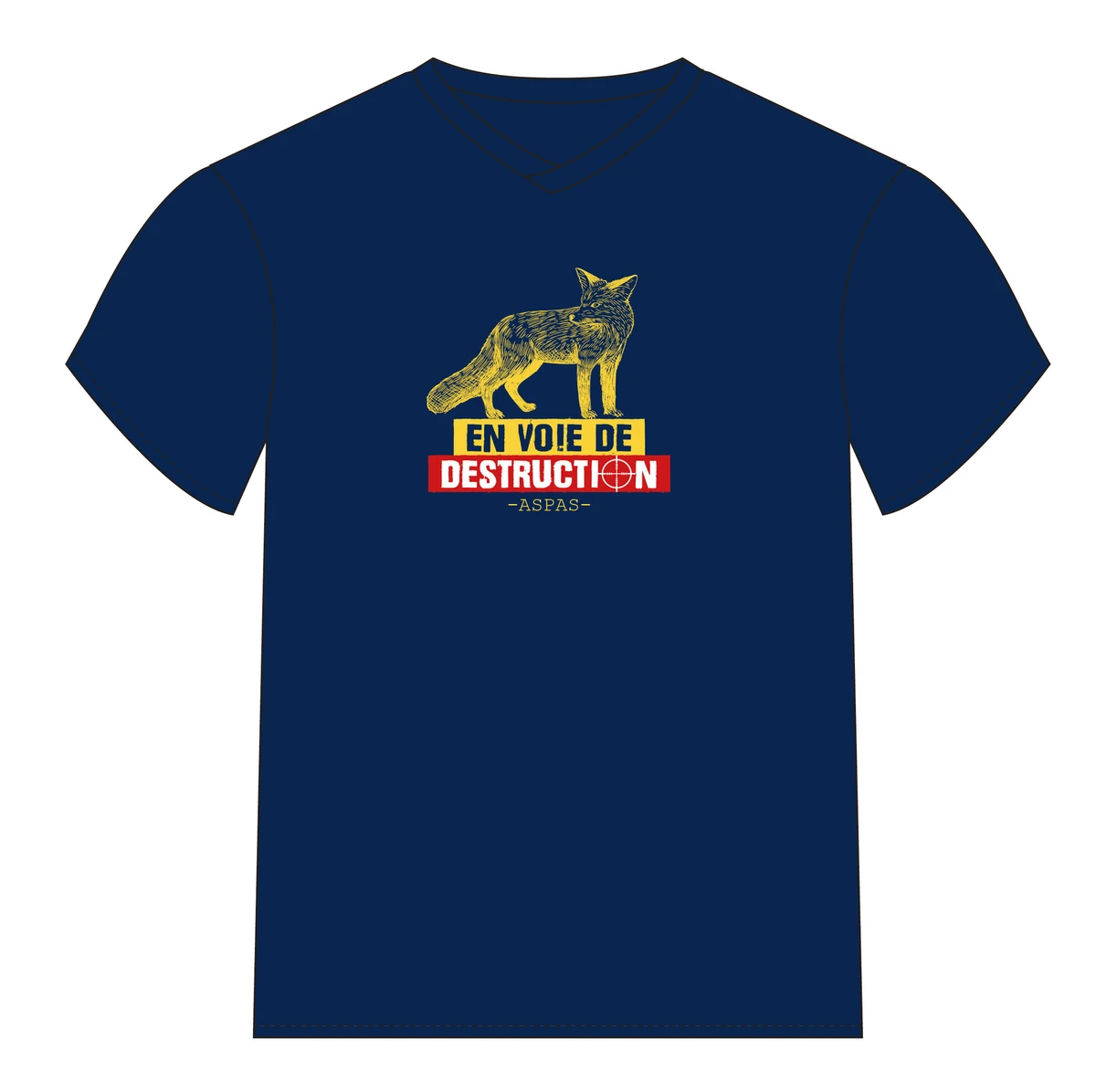 T-shirt renard militant • ASPAS