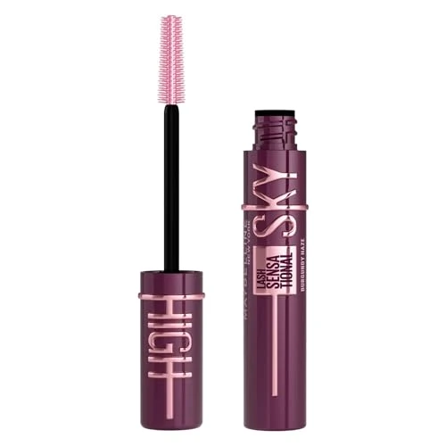 Maybelline New-York - Mascara Volume &amp; Longueur - Sky High - Teinte : Burgundy Haze, 7,2 ml