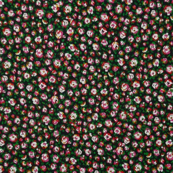 Tissu viscose fleurs Collection Éphémère fabriqué en France