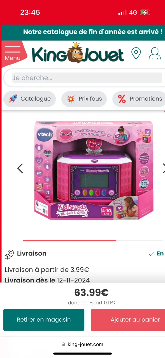 Kidisecrets boîte à bijoux 