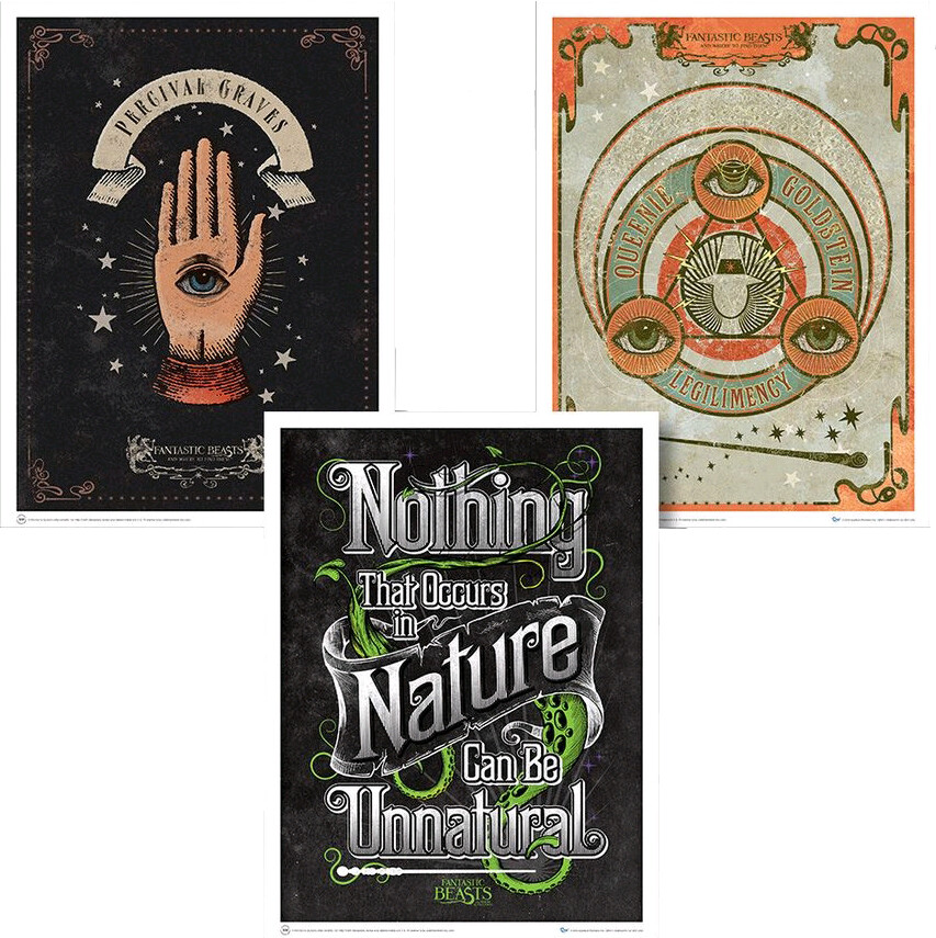 Fantastic Beasts - Art Print Set 2 | Quantum Mechanix - Fantastic Beasts - Art Print Set 2 | Popcultcha