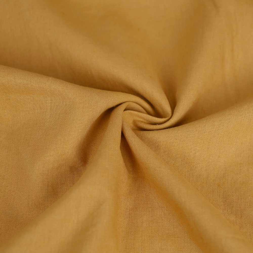 Tissu lin et coton Vic uni - spruce | Tissu pour couture d'habits en fibres naturelles