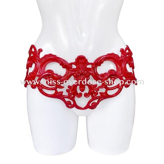 Ceinture de hanche en latex 3D &#39;Empress&#39;