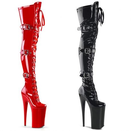 Chaussures Gay Pride ♥ Cuissardes sexy talon 25 cm
