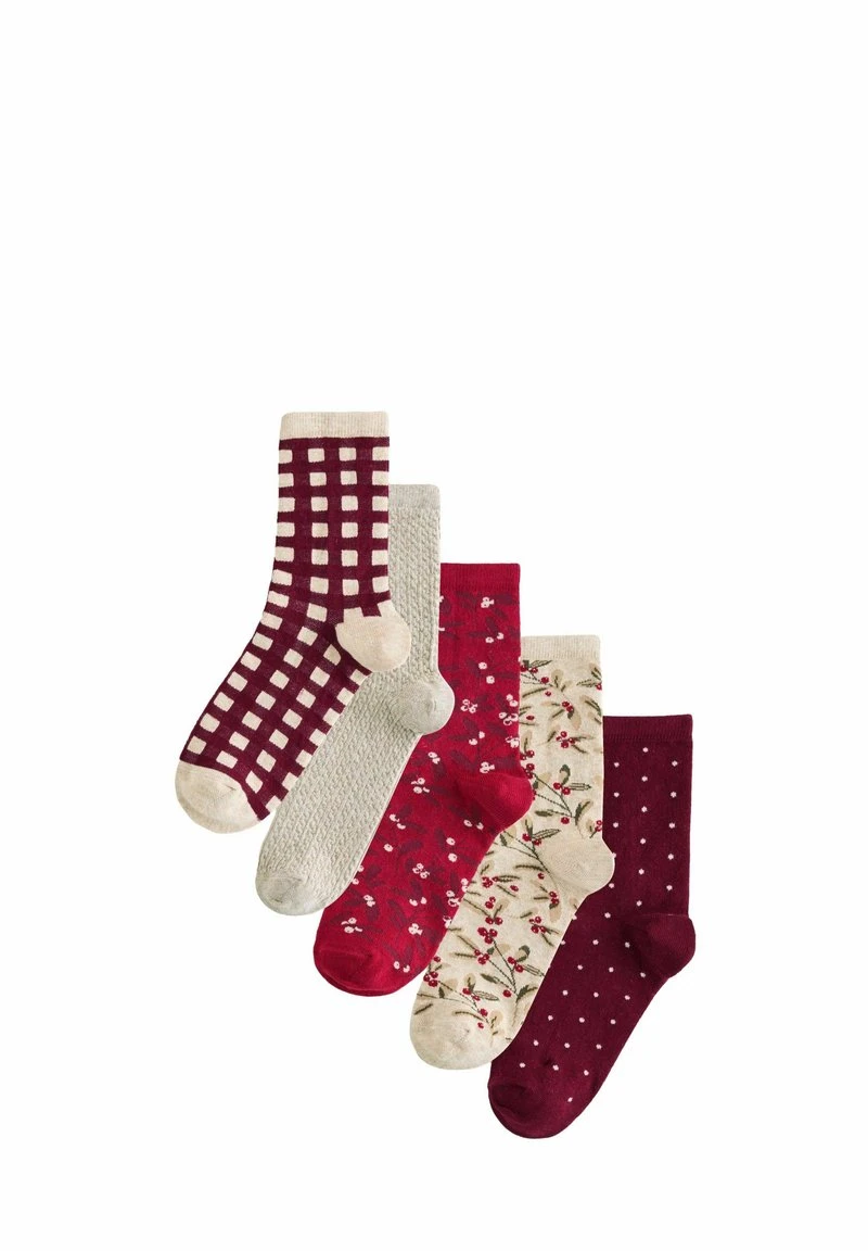 5 PACK - Chaussettes - ditsy christmas berry