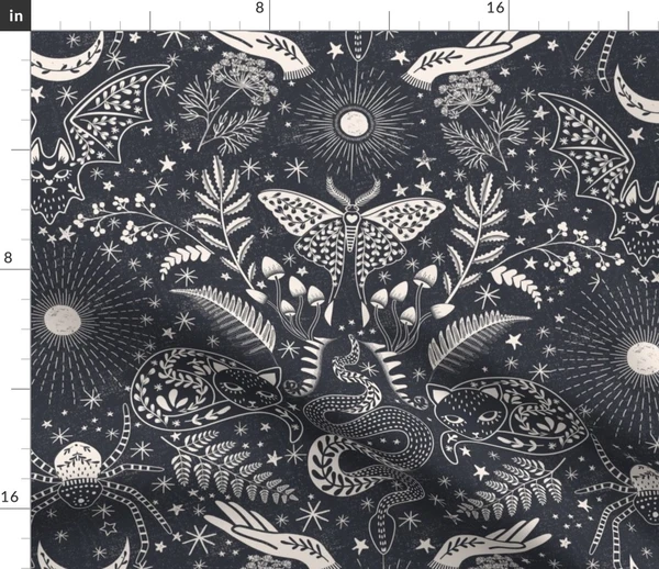 Eclectic Magic Witch Fabric | Spoonflower