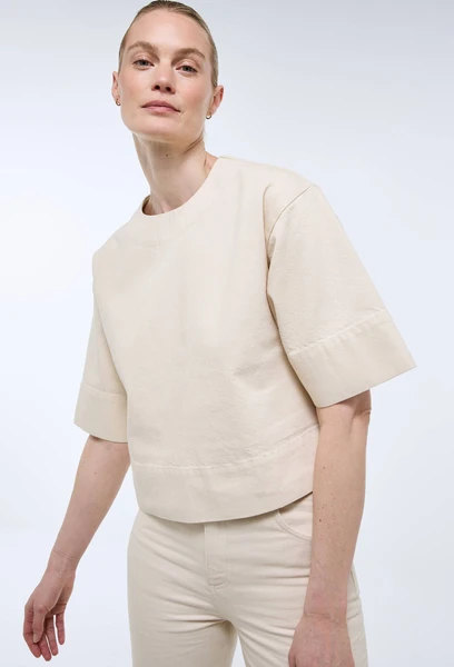 Top en denim écru - ATELIER DENIM