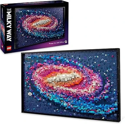 LEGO Art La Voie lactée - Décoration Murale - Set de Construction pour Adultes - Cadeau sur Le Thème de l’Espace et de l’Astronomie - Activité Créative pour Les Passionnés d’Art et de Design 31212
