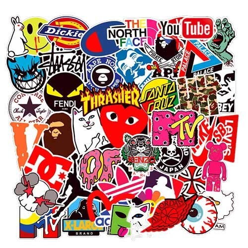 A Frmarche 100pcs Dessin Animé Hip Hop Graffiti Stickers Enfants Autocollants pour Voiture Tuning Moto Ps4 Livre Vélo Iphone Scrapbooking Ordinateur Xbox One Bebe Valise Macbook 