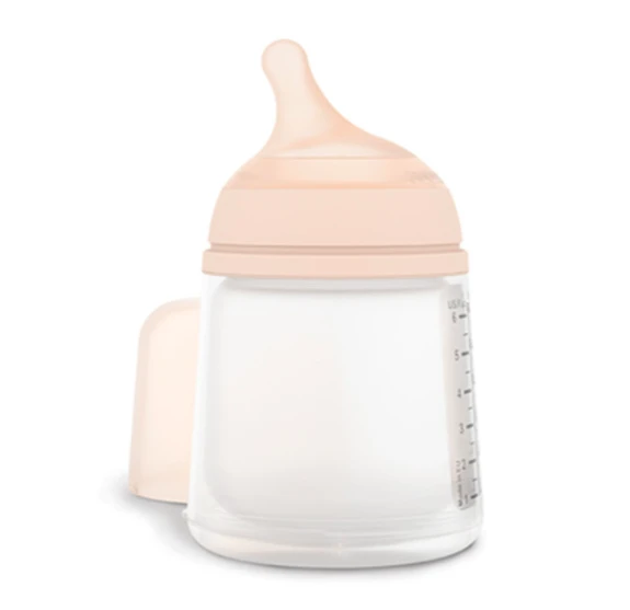 Biberon anti-colique zero zero spécial allaitement 180 ml rose