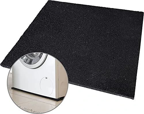 MARIO10 Tapis Anti Vibration Machine à Laver 60 x 60 x 1 cm. Tapis en Caoutchouc pour Isolation Contre Les Vibrations, Amortisseur de Chocs, réduction du Bruit, Protection du Sol