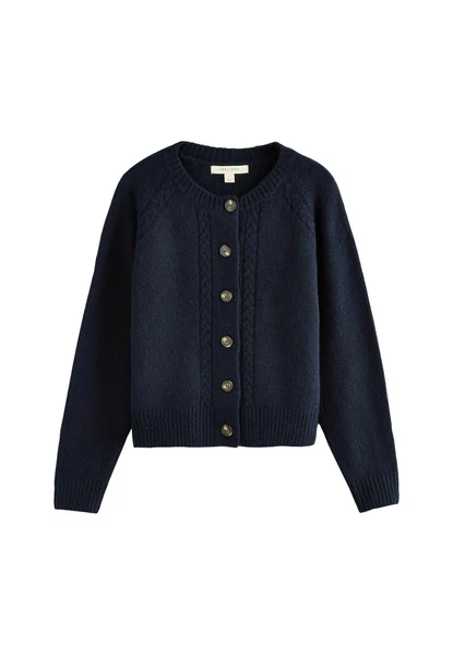 REGULAR FIT - CABLE - Gilet - navy