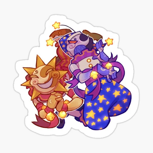 Soleil et lune | Sticker