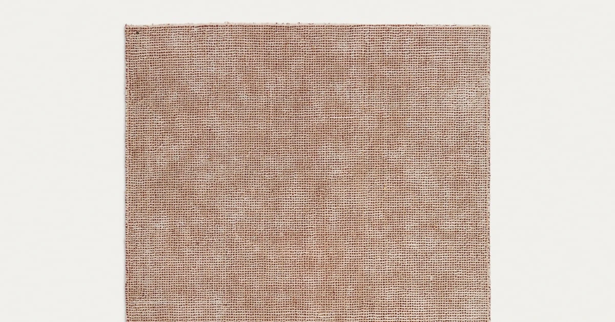 Tapis Elvan mélange de viscose et jute terracotta 160 x 230 cm | Kave Home France