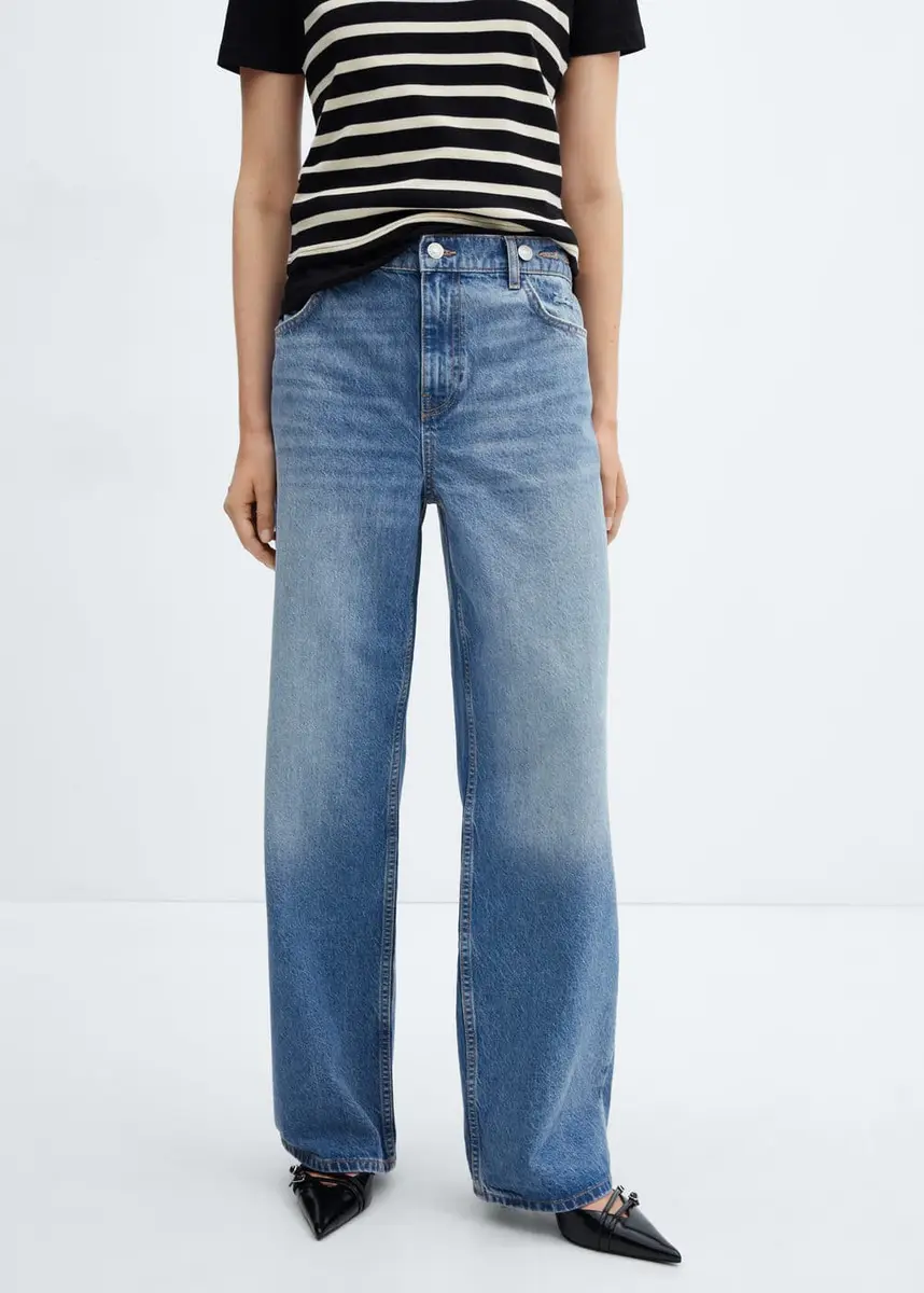 Jean wideleg taille haute - Femme | Mango France