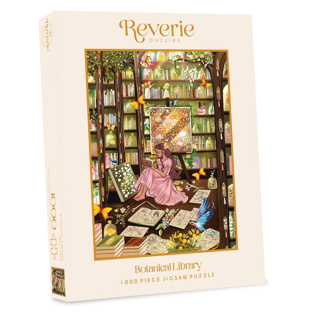 Puzzle Botanical Library - Reverie Puzzles - 1000 pièces